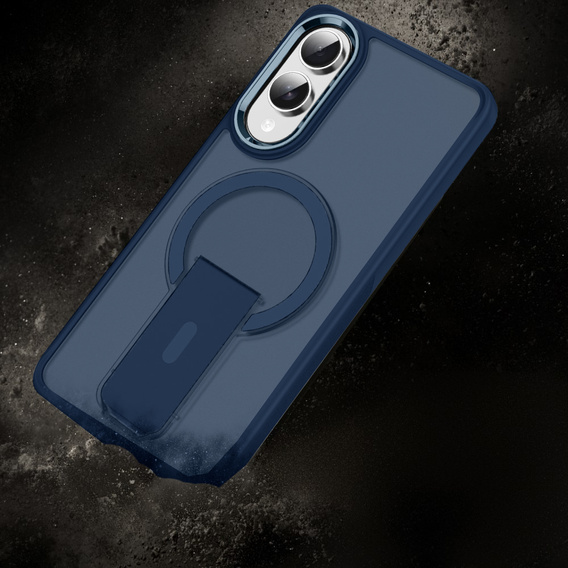 Puzdro pre Samsung Galaxy S25 Edge, Kickstand Matt Case, pre MagSafe, modré
