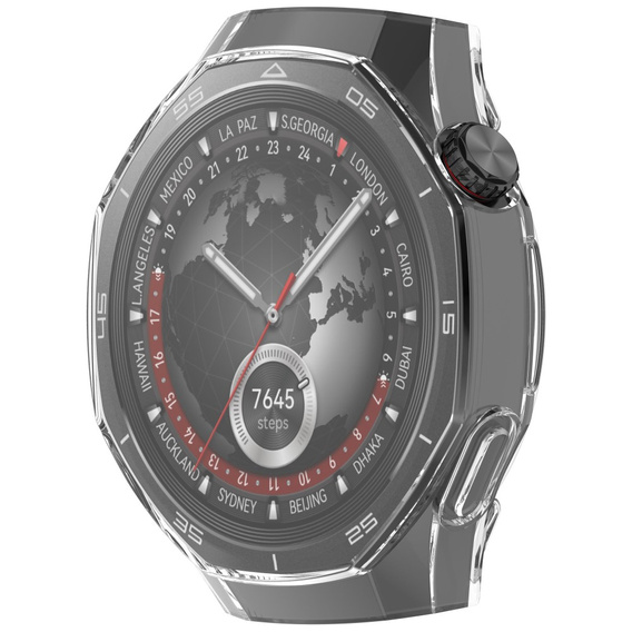 Puzdro 2v1 s ochranou displeja pre Huawei Watch GT 5 Pro 46mm, priehľadné