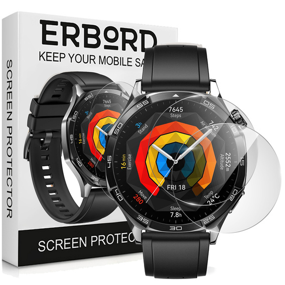 Tvrdené sklo ERBORD (2 kusy) pre Huawei Watch GT 5 46 mm