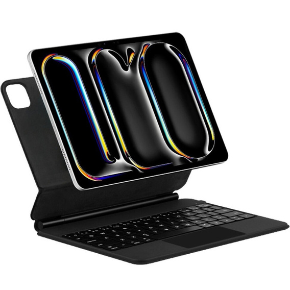 Puzdro s klávesnicou pre iPad Pro 11" 2024, Magnetic Keyboard Touchpad, čierne