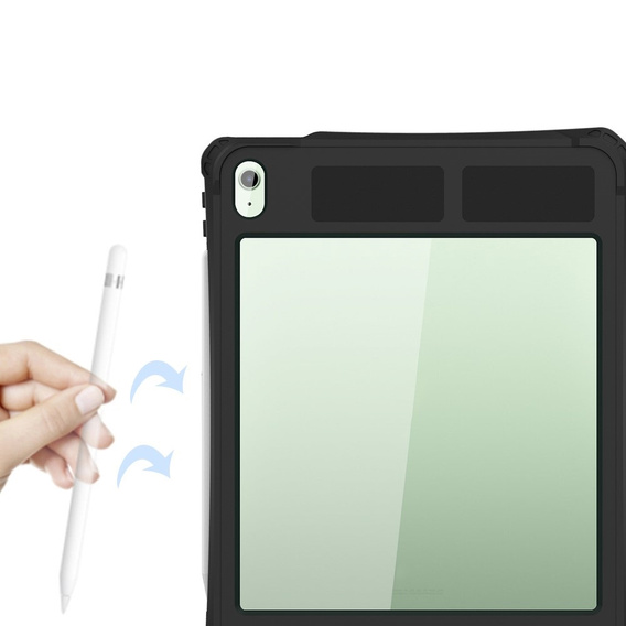 Vodotesné puzdro SHELLBOX IP68 pre Apple iPad Air 11" 6 gen. 2024, čierne