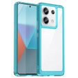 Obal na mobil pre Xiaomi Redmi Note 13 Pro 5G, Fusion Hybrid, transparentné / modré