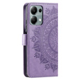 Klapkové puzdro pre Xiaomi Redmi Note 13 Pro 4G / Xiaomi Redmi Note 14S / Xiaomi Poco M6 Pro 4G, Mandala, fialové