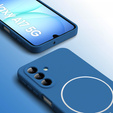 Silikónové puzdro pre Samsung Galaxy A17 5G, pre MagSafe, modré
