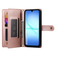 Flipové puzdro Wallet Zipper Pocket pre Samsung Galaxy A17 5G, Wallet Zipper Pocket, peňaženka, ružové