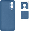Puzdro pre Samsung Galaxy S25 Edge, Silicone Lite, modré + sklo 9H