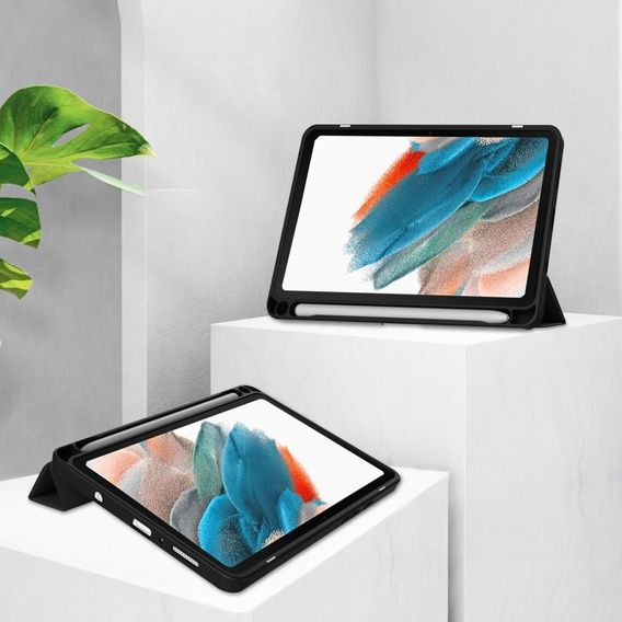 Puzdro pre Samsung Galaxy Tab A9, Smartcase Hybrid, so slotom na stylus, čierne