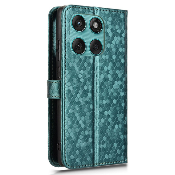 Flipové puzdro pre Motorola Edge 60 / 60 Fusion, Wallet Rhombus, zelený