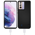 Puzdro s 4800mAh batériou pre Samsung Galaxy S21, čierne