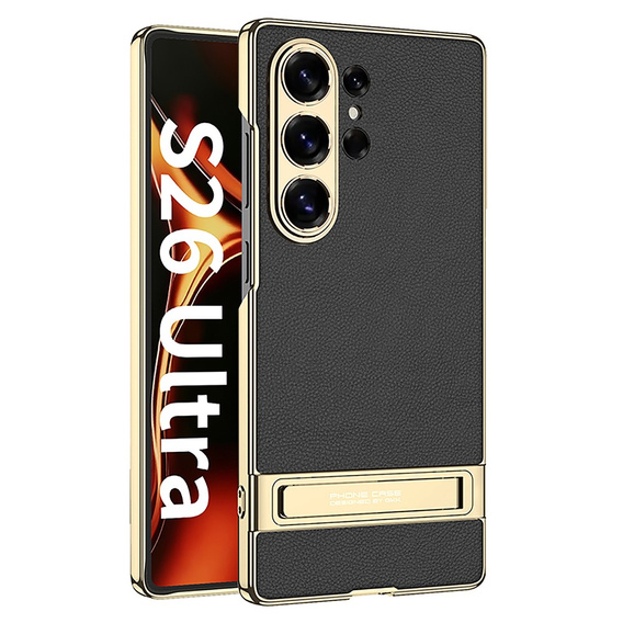 Kožené puzdro Electro Frame s podstavcom pre Samsung Galaxy S26 Ultra