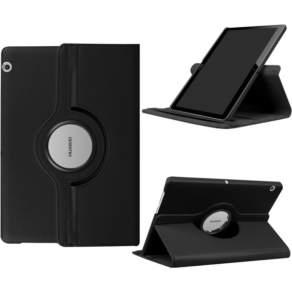 Puzdro pre Huawei MediaPad T3 10 TB330FU 10.95", otočné o 360°, čierne