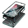 Puzdro pre Samsung Galaxy S23 Ultra, Magnetic Dual Glass, zelený