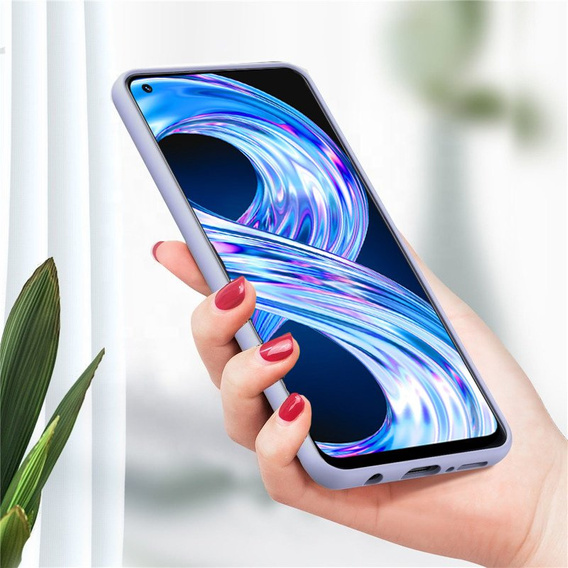 Obal na mobil pre Realme 8 / 8 Pro, Silicone Lite, levanduľové