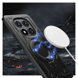 Puzdro pre Xiaomi Redmi Note 14 Pro+ 5G, Military MagSafe, čierne + sklo 9H