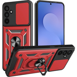 Obal na mobil pre Samsung Galaxy S25 FE, CamShield Slide, červené