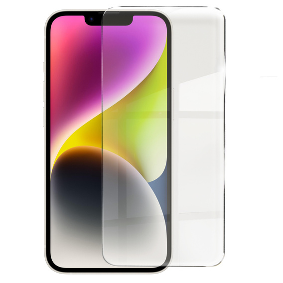 Puzdro pre iPhone 14, pre MagSafe, ERBORD Matt Case, ružový + sklo na displej