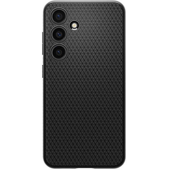 Puzdro Spigen pre Samsung Galaxy S24, Liquid Air, čierne + tvrdené sklo 9H