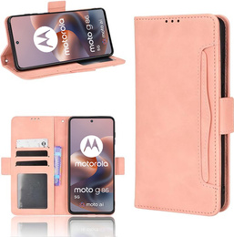 Klapkové puzdro pre Motorola Moto G86 Power 5G, Card Slot, ružové