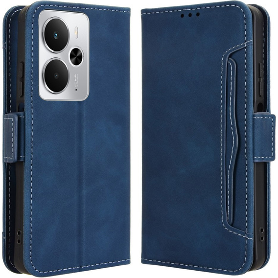 Klapkové puzdro pre Realme 14 5G / Realme 14T 5G, Card Slot, tmavomodré