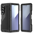 Pancierované hliníkové puzdro so stojanom a držiakom na stylus pre Samsung Galaxy Z Fold7 5G