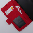 Klapkové puzdro pre Motorola Moto G54 5G, Card Slot, červené