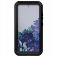 Love Mei Obal na mobil pre Samsung Galaxy S20 FE 4G/5G, armored with glass, čierne
