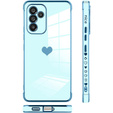 Obal na mobil pre Samsung Galaxy A34 5G, Electro heart, modré