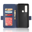 Klapkové puzdro pre Cat S75 5G, Wallet Litchi Magnet, tmavomodré