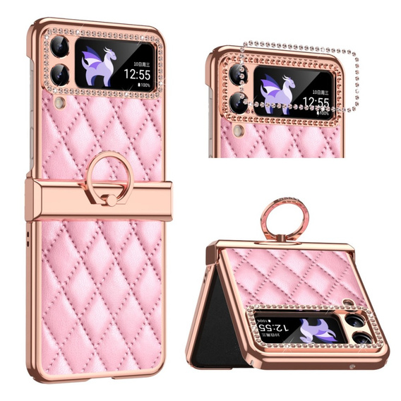 Puzdro pre Samsung Galaxy Z Flip 4 5G, Rhombus Grid