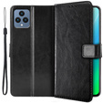 Klapkové puzdro pre T Phone 5G, Crazy Horse Wallet, čierne