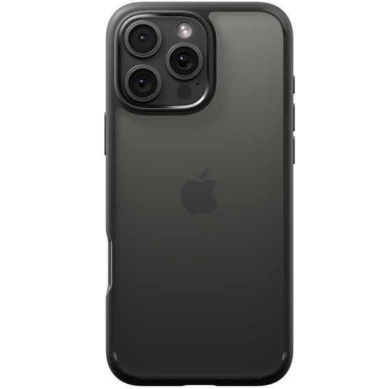 Puzdro Spigen pre iPhone 16 Pro Max, Ultra Hybrid, transparentné / čierne + tvrdené sklo 9H