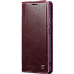 CASEME flipové puzdro pre Samsung Galaxy A52/A52s, Waxy Textured, červené