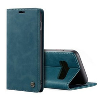 CASEME puzdro pre Samsung Galaxy S10 Plus, Leather Wallet Case, modré