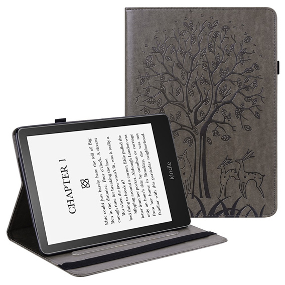 Puzdro s chlopňou pre Amazon Kindle Paperwhite 5 (2021), tree, modré
