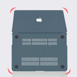 Puzdro pre MacBook Air 13 A2337 M1 A2179 A1932, HardShell, tmavomodré