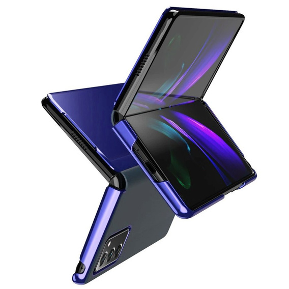 Obal na mobil pre Samsung Galaxy Z Fold 2 5G, Clear View, modré