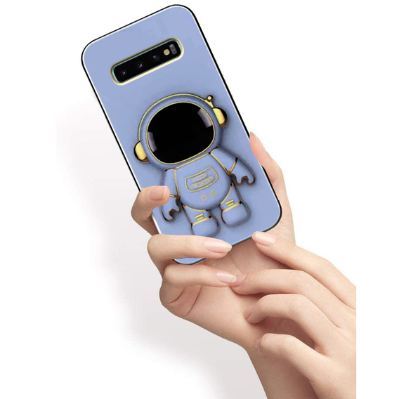 Obal na mobil pre Samsung Galaxy S10 Plus, Astronaut, modré