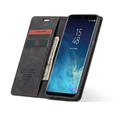 CASEME puzdro pre Samsung Galaxy S8, Leather Wallet Case, čierne