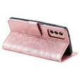 Klapkové puzdro pre Samsung Galaxy A14 4G/5G, Mandala, ružové rose gold