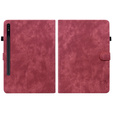 Obal na mobil pre Samsung Galaxy Tab S9, Wallet Pen Slot, červené