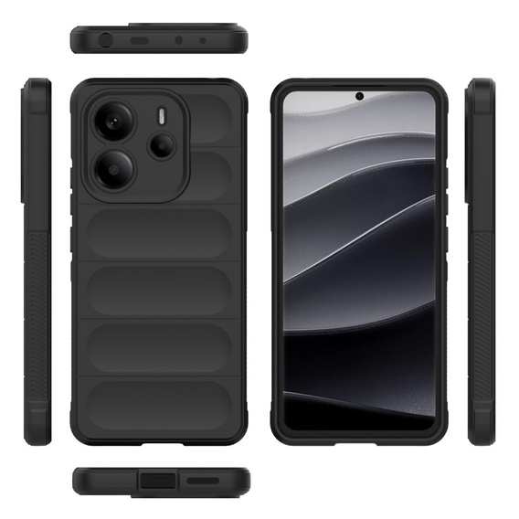 Obal na mobil pre Xiaomi Redmi Note 14 4G, Gaming Shockproof, čierne