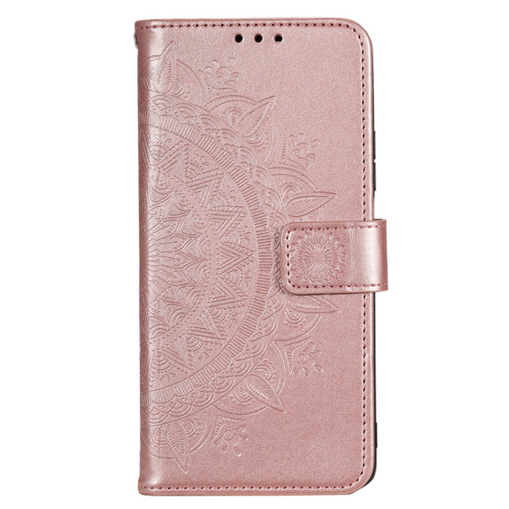 Klapkové puzdro pre Motorola Moto G73 5G, Mandala Flower, ružové rose gold