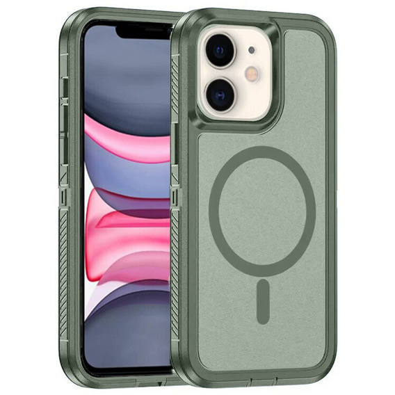 Puzdro s rámom pre iPhone 11, pre MagSafe, zelený