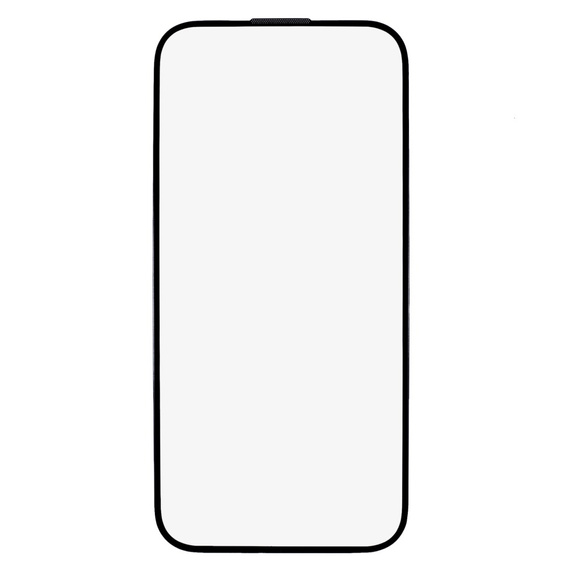 3D tvrdené sklo pre iPhone 15, s krytom reproduktora, čierne