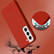 Obal na mobil pre Samsung Galaxy S22+ Plus 5G, Silicone Lite, červené