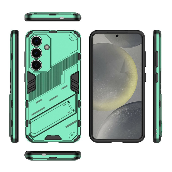 Puzdro pre Samsung Galaxy A56 5G, Military kickstand, zelený