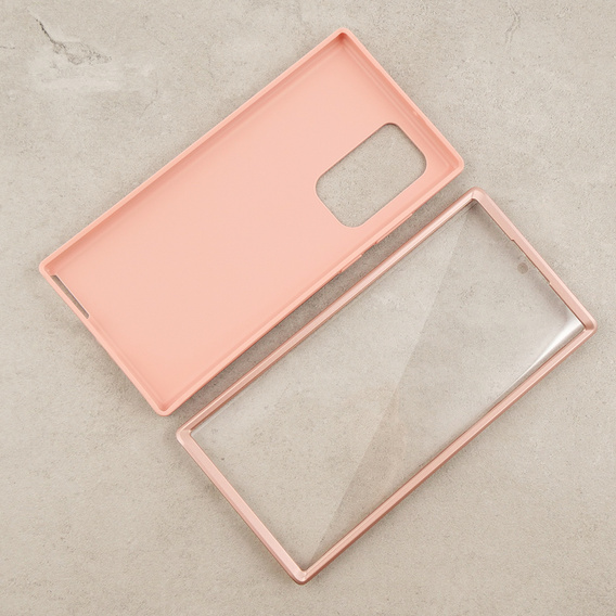 Obal na mobil pre Samsung Galaxy S22 Ultra, Suritch Full Body, ružové rose gold