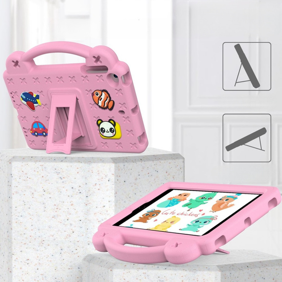 Detské puzdro pre iPad mini 7.9" 2019/2015/2014/2013/2012 (5/4/3/2/1 gen.), Cute Patterns, so stojanom, ružové