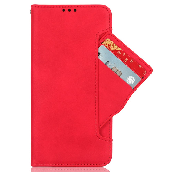 Klapkové puzdro pre Oppo A80, Card Slot, červené