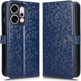 Klapkové puzdro pre Oppo Reno 14, Wallet Rhombus, modré